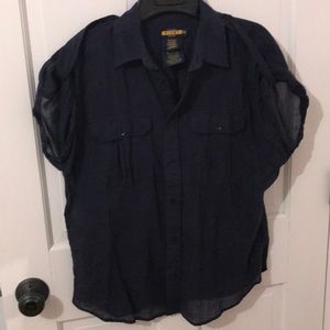 Rigby Roll Sleeve button front shirt